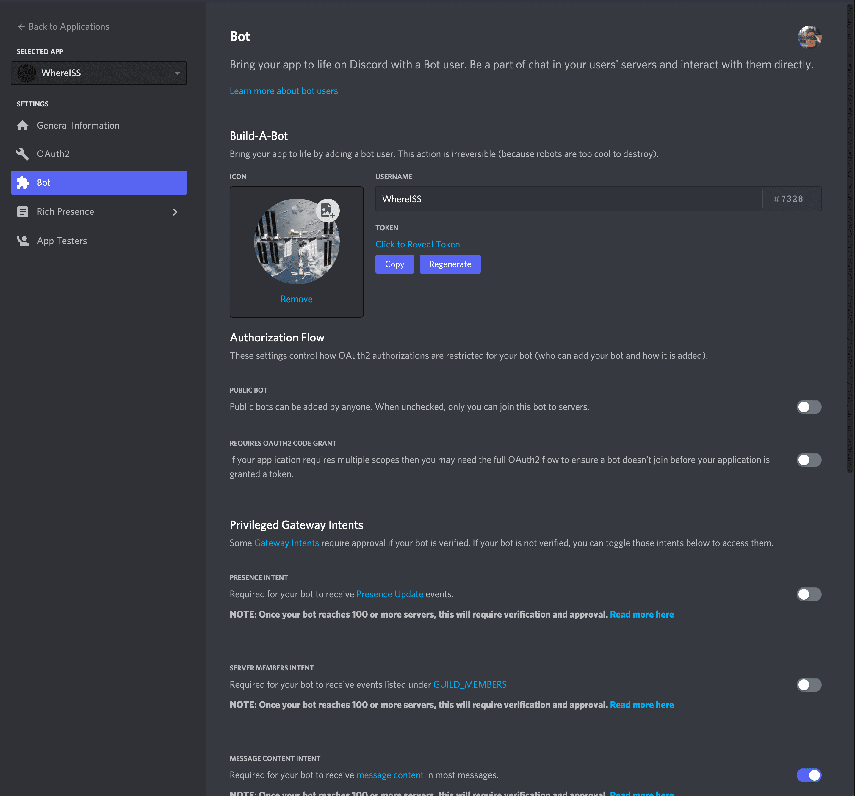 Bot Configuration