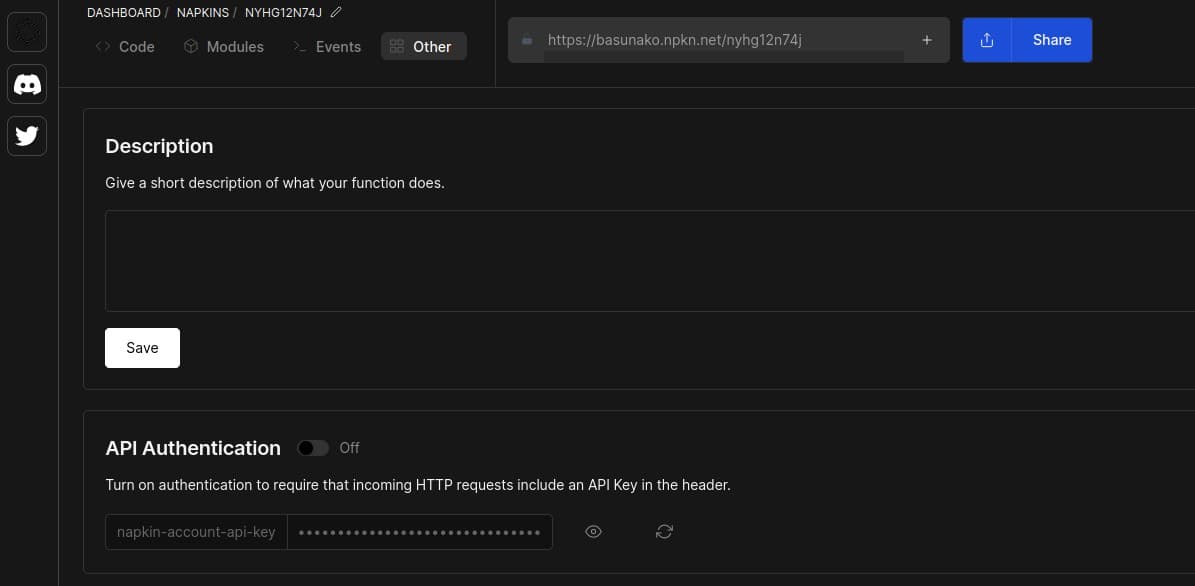 API authentication with Napkin